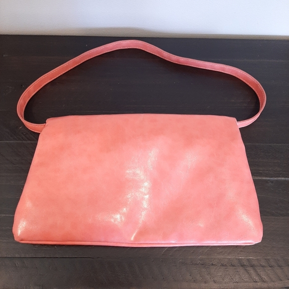 💠Convertible Faux Leather Crossbody Shoulder Bag Peach Pink Laser Cut - Picture 9 of 15